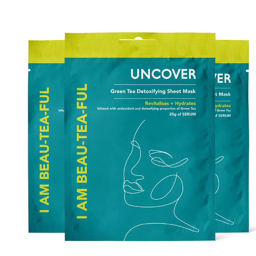 I Am Beautiful Green Tea Sheet Mask - Uncoverskincare
